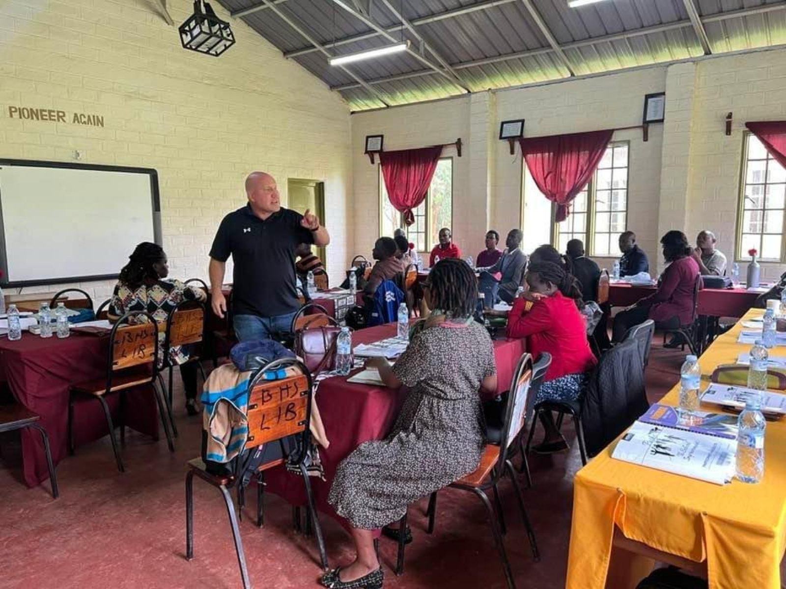 Ugandan students learning